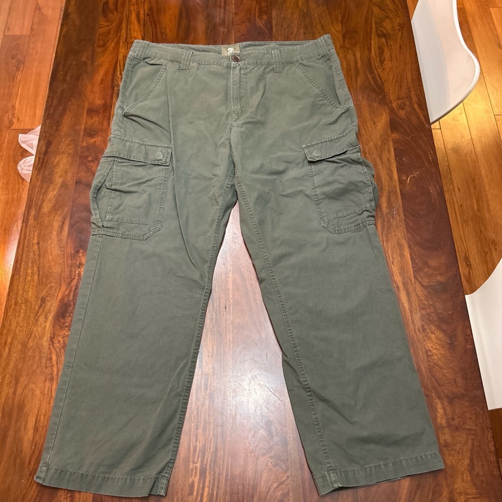 Timberland Olive Cargo Pants for Men
